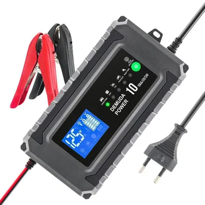Produktbild von Intelligentes Ladegerät Demuda Power DC10 - Schnellladung für Auto- und Motorradbatterien 12/24V, 10,5A