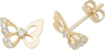 Image de Boucles d'Oreilles Femme Or 375/1000 avec Oxyde de Zirconium - 7mm*9mm; TRS1881