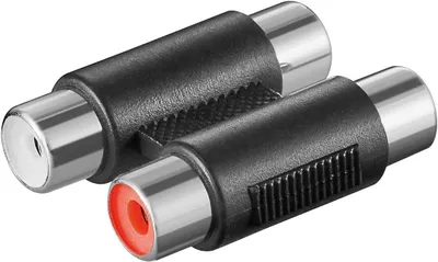 Zdjęcie produktu dla Adapter stereo audio, wtyk RCA (żeński) do gniazda RCA (żeńskiego) | 2 x wtyk RCA (żeński)