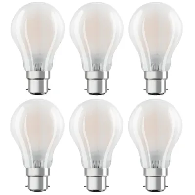 Image de 6 x Osram LED Filament Star Classic Ampoule A60 7W = 60W B22d mat 806lm blanc chaud 2700K