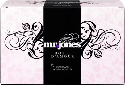 Produktbild von Mr Jones Hotel D Amour Rozen Thee (20 stuks)