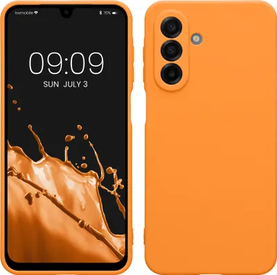 Produktbild von kwmobile Handyhülle für Samsung Galaxy A17 4G / 5G Hülle - weiches Handy Silikon Case - Schutzhülle Cover - Fruity Orange