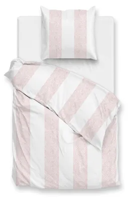 Produktbild von Zohome Satinado Bettbezug - 155x220 cm + 1 Kissenbezug 80/80 cm – Baumwoll-Satin – Hochwertige Bettwäsche mit motiv – Weich - Atmungsaktiv und Hautfreundlich – inkl. 80x80 cm Kissenbezug – Rosa