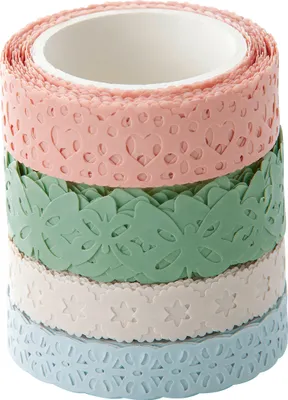 Image de folia Bordure décorative Washi-Dekor "Pastel" set de 4 pièces
