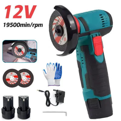Produktbild von Mini-Akku-Winkelschleifer Mit PolierfunktionBrstenlosem Frskopf Und 2 AkkusLadeget