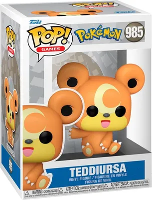 Obrázek produktu pro Figurka Teddiursa Pokémona, sběratelská hračka, velikost 4 palce