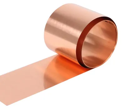 Kupferfolie 99,9% rein, 0,05 mm x 50 mm x 1 m, hochleitfähig