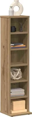 Produktbild von "2026 Promotion" CD-Regal Artisan-Eiche 21x20x88 cm Holzwerkstoff - CD- & DVD-Regale CC31579