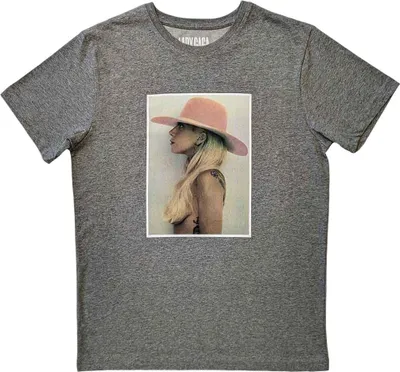 Produktbild von Lady Gaga Pink Hat Grey 2XL T-Shirt