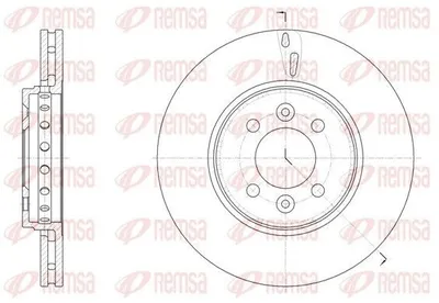 Produktbild von 2x REMSA Bremsscheibe 61499.10 vorne für RENAULT CLIO II (BB0/1/2_ CB0/1/2_)