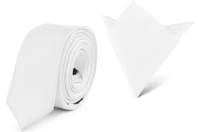 Produktbild von Ladeheid Herren Schmale Krawatte & Einstecktuch Set SP/P (150cmx5cm, 22cmx22cm)