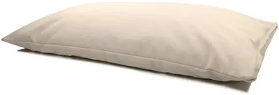 Produktbild von Bio-Hirsekissen 40x80cm, Kopfkissen - Köper-Baumwolle rohweiß, mit Bio-Hirseschalen, + zus. Inlett