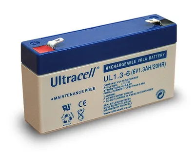 Produktbild von Wentronic 46711, 1300 mAh, Plombierte Bleisäure (VRLA), 6V