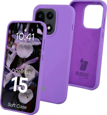 Produktbild von Silikon Handyhülle für OnePlus 15, Bizon Soft Case, Violett