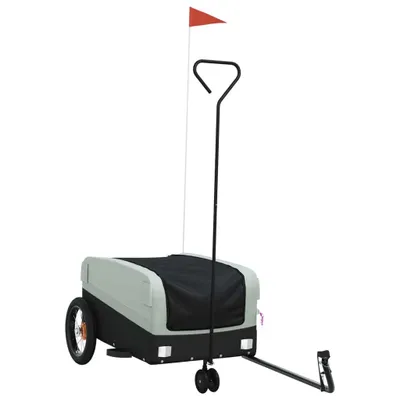 Immagine prodotto di Rimorchio da Bici Nero e Grigio 30 kg in Ferro