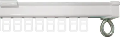 Produktbild von Gardinenschiene Komplettset 300 cm  | inkl. Deckenhalterung, Endkappen und Gleiter