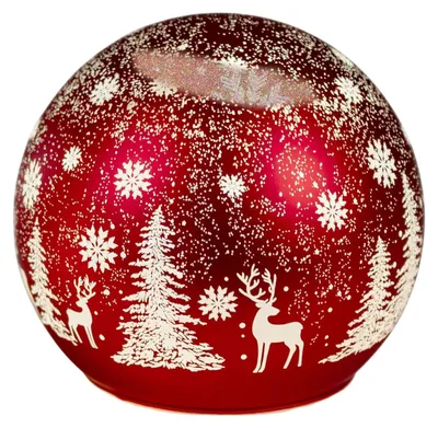 Produktbild von Formano LED Deko Kugel Weihnachten 12cm Sternschnuppe Timer 6/18h Winterdeko