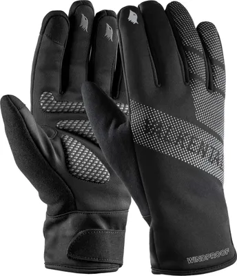 Produktbild von Valkental® GloRider V2 Flex, Winddichte Fahrradhandschuhe - schwarz