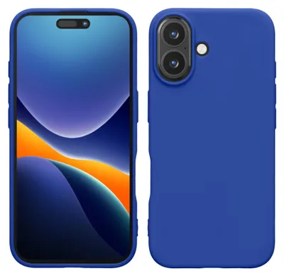 Produktbild von kwmobile Handyhülle für Apple iPhone 16 Hülle - TPU Case - Kabelloses Laden - Schutzhülle Cover in Baltik Blau