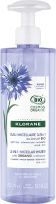 Image de Eau micellaire démaquillante bio Ciano de Klorane, 400 ml