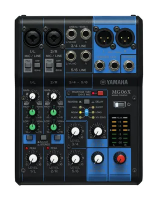 Image de Yamaha MG06X Table de mixage audio 6 canaux Noir