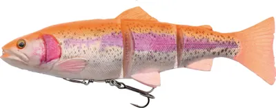 Produktbild von Savage Gear 4D Line Thru Trout - Gummiforelle Gummifisch, Farbe:Golden Albino, Länge / Gewicht /Schwimmverhalten:25cm / 180g / langsam sinkend