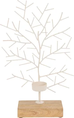 Obrázek produktu pro Svícen na tealight ve tvaru stromu, kovový, 32 x 22 cm