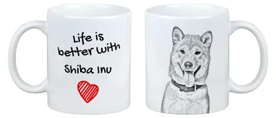 Zdjęcie produktu dla Shiba Inu - Kubek z psem, kubek z motywem, spersonalizowany prezent marki Art-Dog