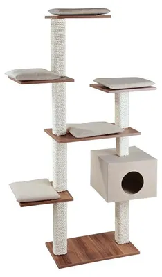 Produktbild von Rohrschneider Kratzbaum Cosy Walnussdekor-Kissen sand