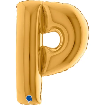 Produktbild von Riesenbuchstabe Folienballon 40"/102cm | Gold #P