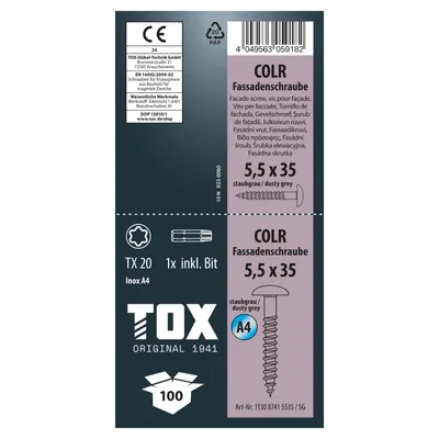 Produktbild von TOX COLR 5,5 x 35  (100 Stk.) / TX20 / innen und außen