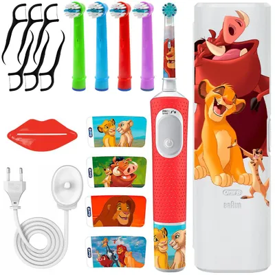 Image de Set d'électro-brosses à dents Oral-B Vitality Pro 103, édition spéciale Le Roi Lion, pour enfants