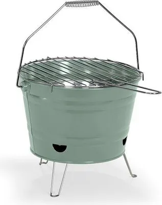 Immagine prodotto di Barbecue a carbonella portatile, ø27 cm, griglia in acciaio cromato, altezza 24 cm, piedini ribaltabili