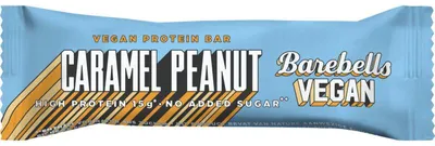 Immagine prodotto di Barebells Vegan Protein Bar Caramel Peanut 55g – a ridotto contenuto di zuccheri, senza glutine, vegana
