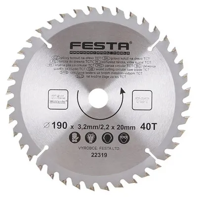 Zdjęcie produktu dla Brzeszczot FESTA 22319 SK 190/3,2/20,16mm 40T