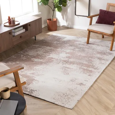 Produktbild von Volero - Teppich Abstrakt - Candice Taupe - 160x230cm - Wohnzimmer, Schlafzimmer, Büro - Modern
