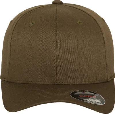 Produktbild von FLEXFIT 6277 | Wooly Combed Cap / Kappe / Mütze / Hut Stabile Front - Farbe: Olive - Größe: S/M