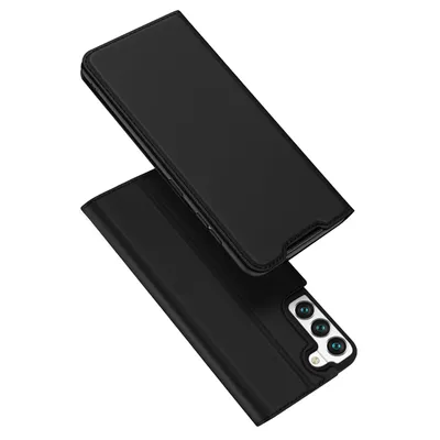 Produktbild von Dux Ducis - Handyhlle fr Motorola One Vision - Leder Flip Schutzhlle Tasche Case mit Kartenfach - Schwarz
