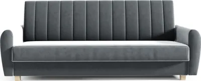 Produktbild von Schlafsofa Bern Grau - Couch mit Schlaffunktion und Bettkasten, Wohnzimmermöbel, Schlafsofa, Bettsofa Wohnzimmerset,