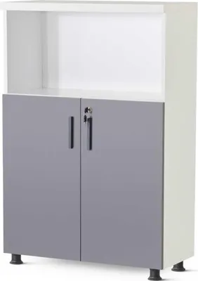 Produktbild von Weiß-Graue Arbeitszimmer Kommode Designer Aktenschrank Luxus Edle Möbel