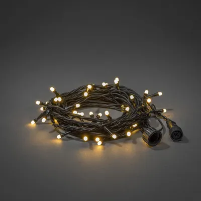 Produktbild von Systemerweiterung LED Lichterkette Konstsmide 4,9 m + Zuleitungslänge 0,1 m 50 LEDs Lichtfarbe warmweiß