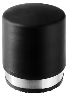 Imagen del producto de Alco 2855-11: Tope de puerta de acero inoxidable, diámetro 85 mm, color negro