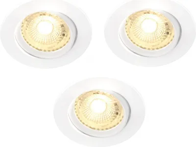 Produktbild von Nordlux Octans 2700 3er-Pack LED Einbauleuchte GU10 3x4.8W Warmweiss 49250101