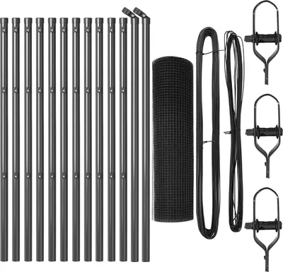 Produktbild von Möbel Geschweißter Drahtzaun mit 13 Pfosten Grau 0.6x25 m Stahl - Metallzäune 3351836