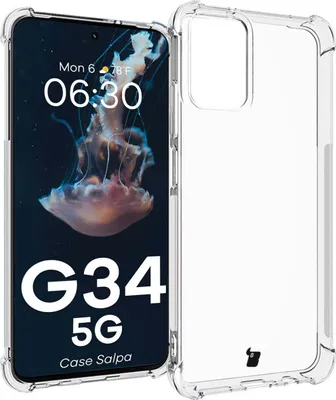 Produktbild von Elastyczne etui Bizon Case Salpa do Motorola Moto G34 5G, przezroczyste