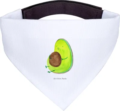 Produktbild von Mr. & Mrs. Panda Halstuch Hund Avocado Pfeifen - Weiß - Geschenk, Tuch, Hundehalstuch, Hunde, Abnehmen, kleines, Ernährung, Diät, Schwanger