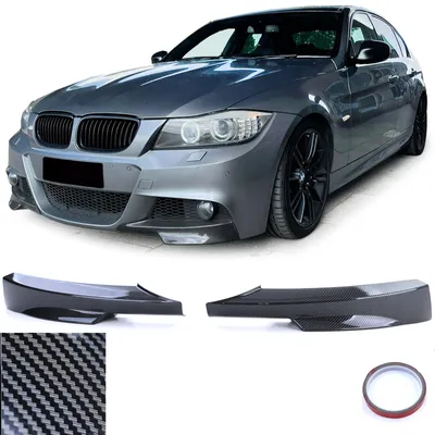 Produktbild von Spoiler Ecken Flaps Splitter Carbon für BMW E90 E91 2008-2012 mit M-Paket Front