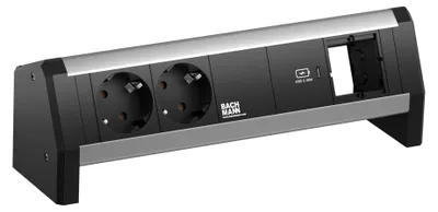 Produktbild von BACHMANN DESK 2xSchutzkontakt USB C, USB Charger 30W 1xABD GST18