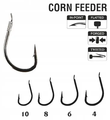 Image de Traper Hikara Bream Feeder Hameçons montés Noir 0.18mm