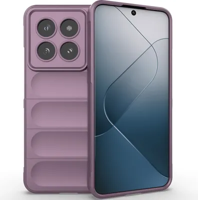Produktbild von Handyhülle für Xiaomi 14 Pro Weich TPU Silikon Stossfest Anti-rutsch Hülle Lila